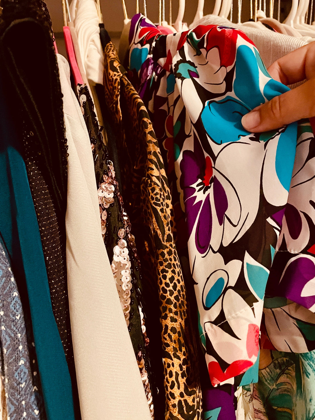 My eclectic closet, made up of sustainable, second hand and vintage finds