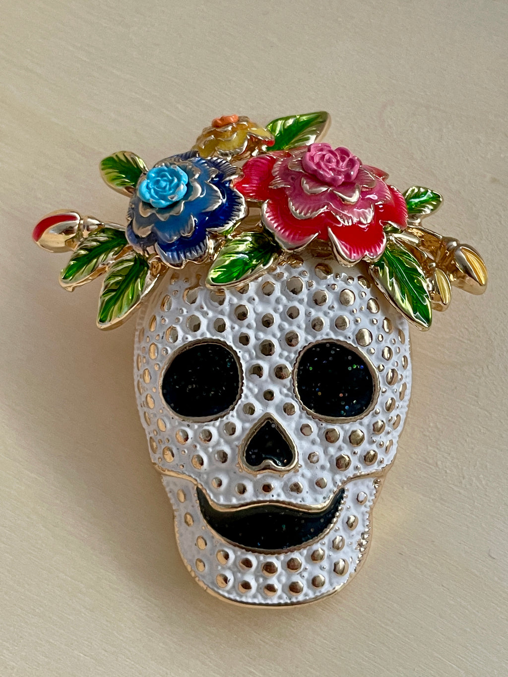 Sugar Skull Brooch