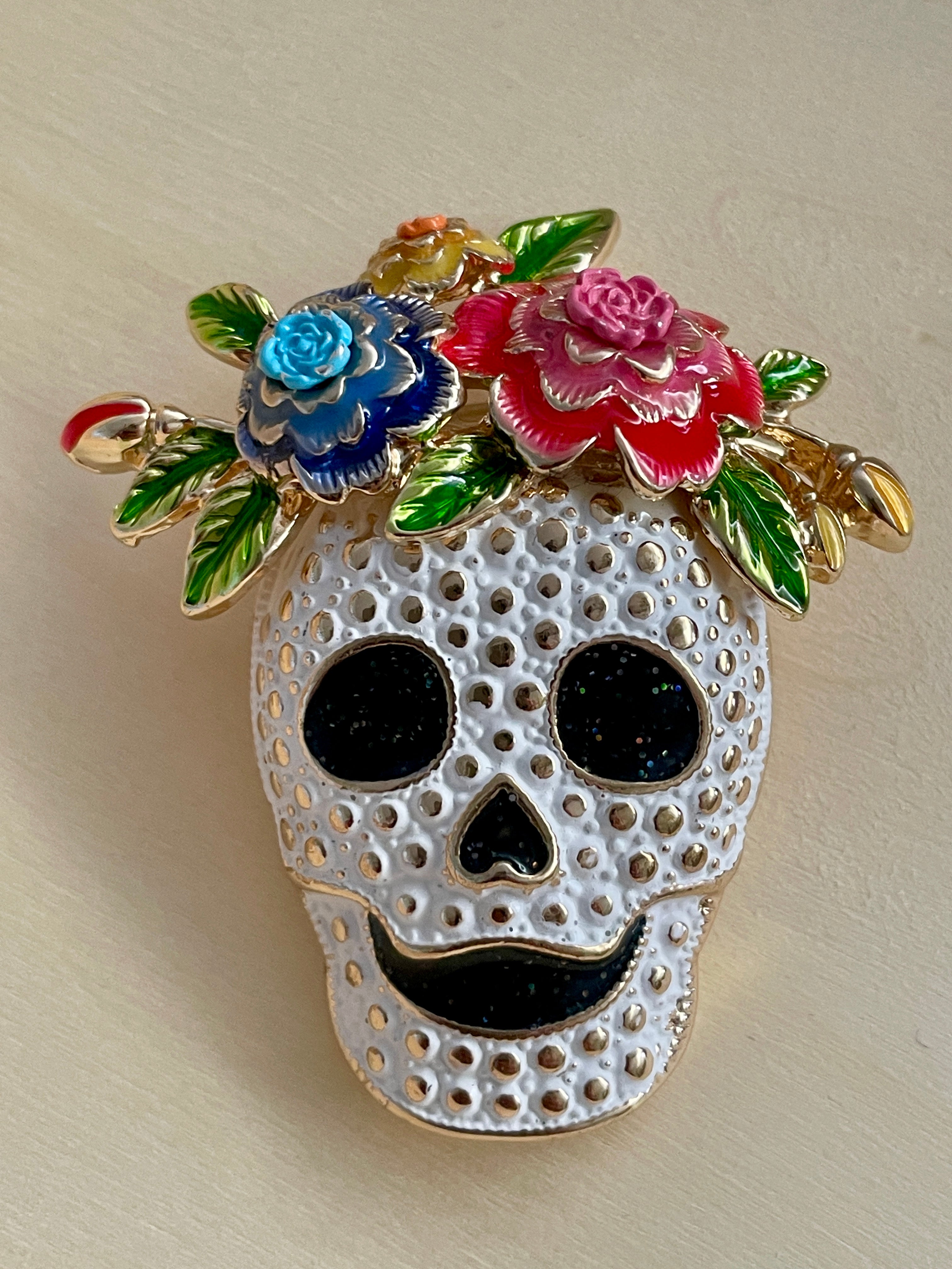 Sugar Skull Brooch