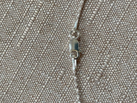 Sterling Silver Chalcedony Sunburst Pendant Necklace