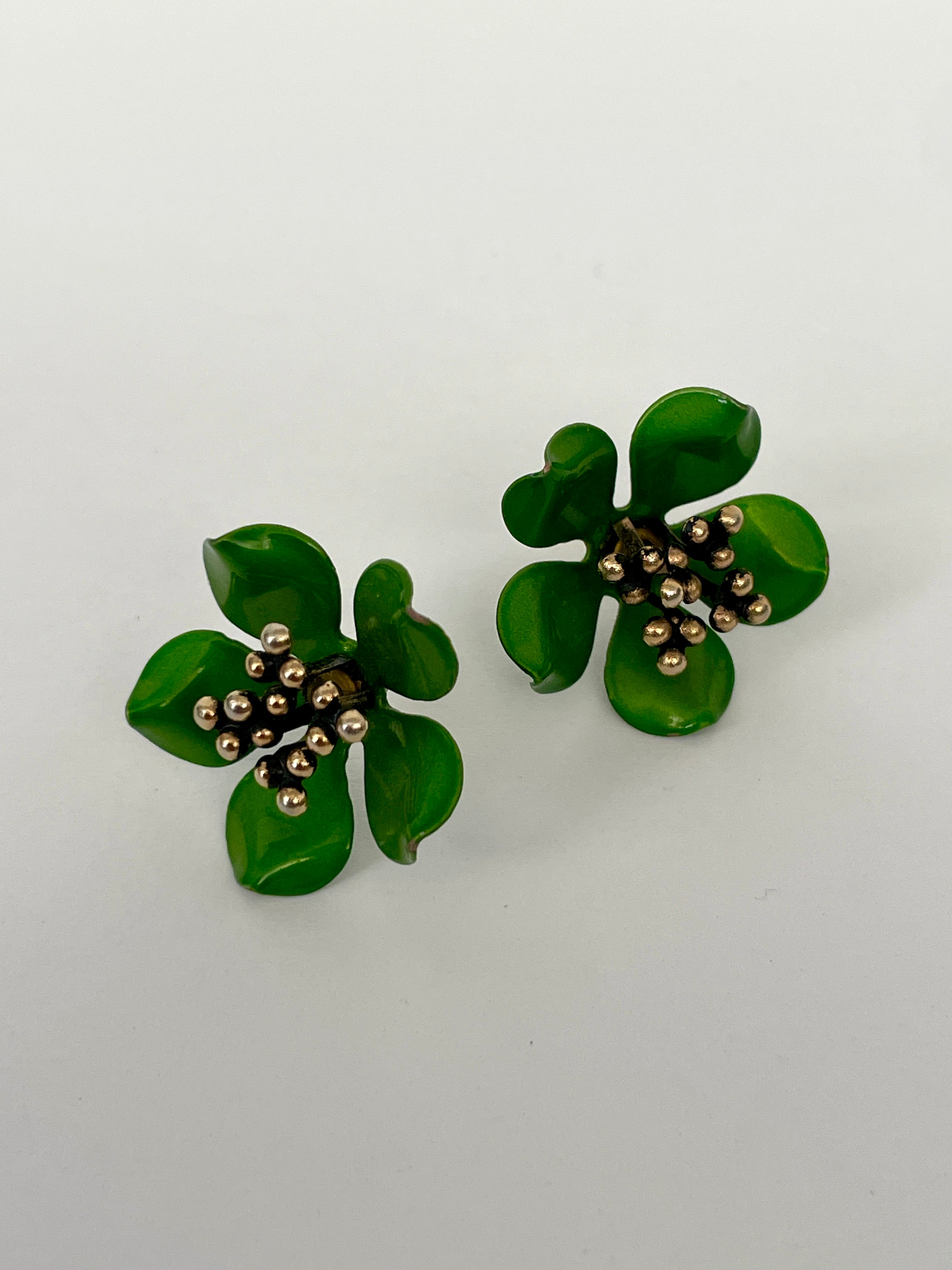 3D Vintage Flower Studs