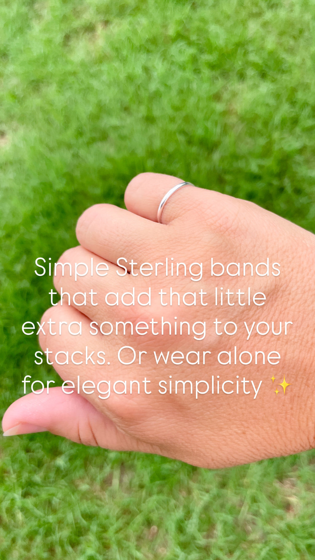 Simple Stacking Band Ring