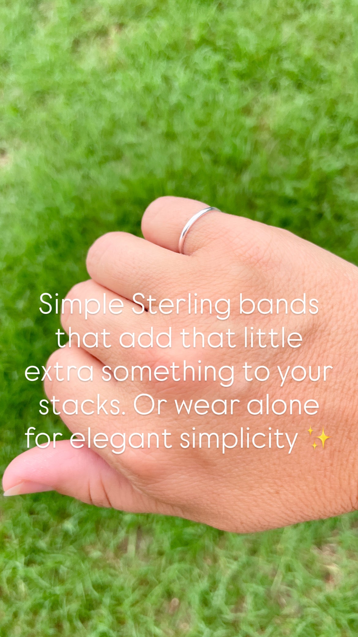 Simple Stacking Band Ring