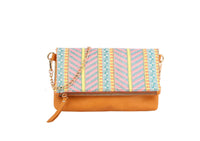 Envelope Crossbody Bag with Gold Chain Strap