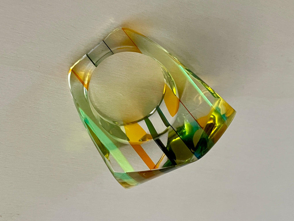 Funky Chunky Lucite Ring