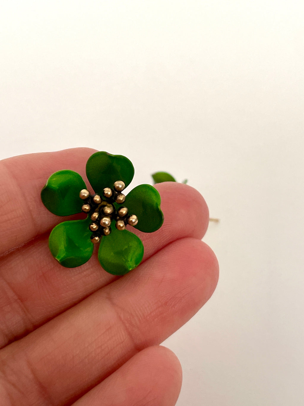 3D Vintage Flower Studs