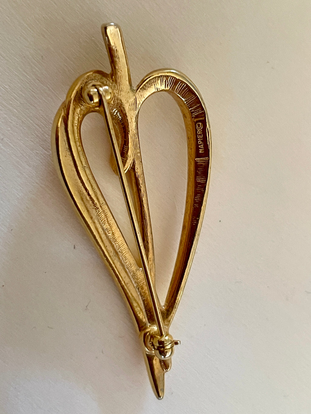 Abstract Heart Brooch