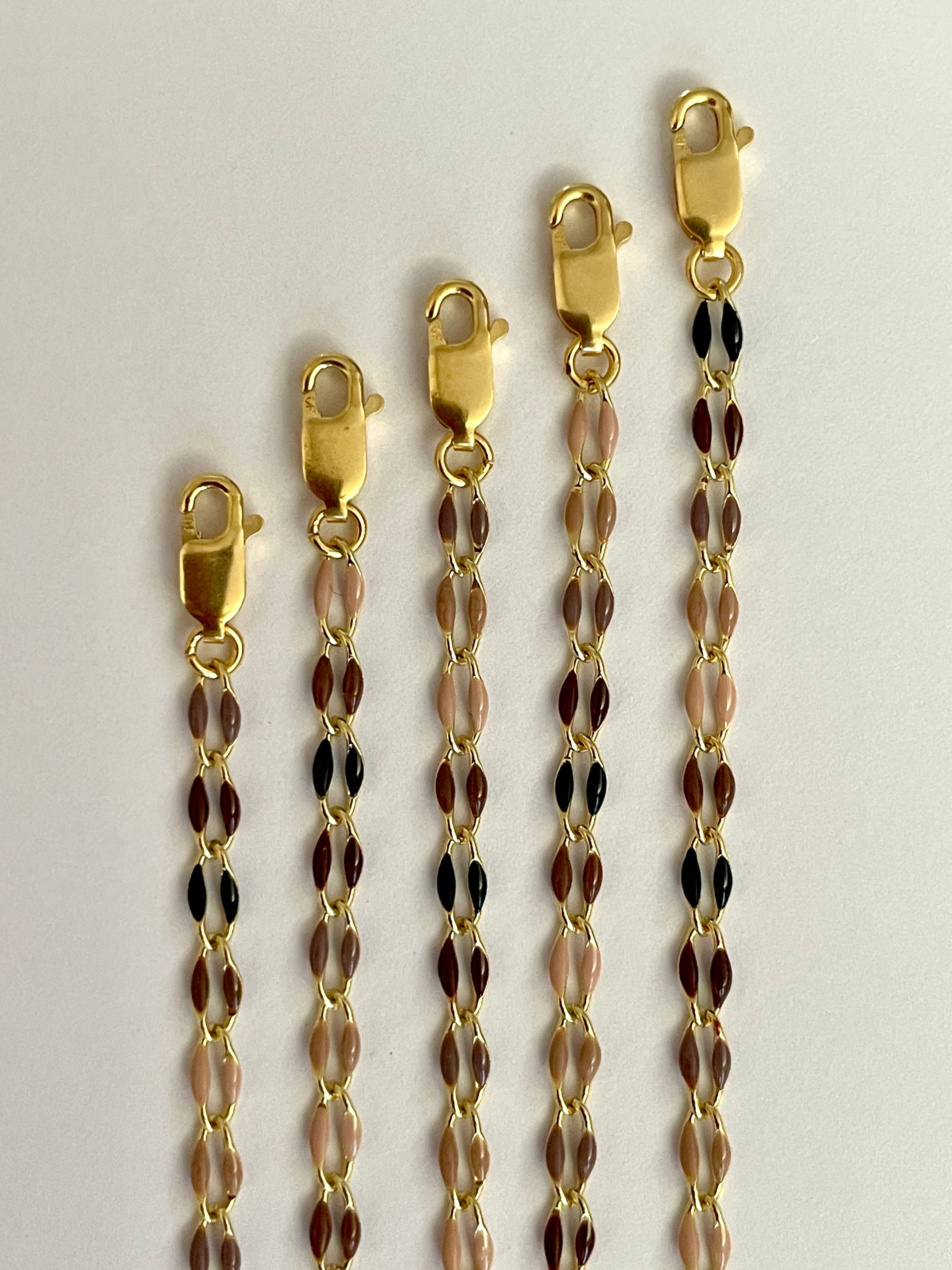 Enamel Gold Filled Anklet