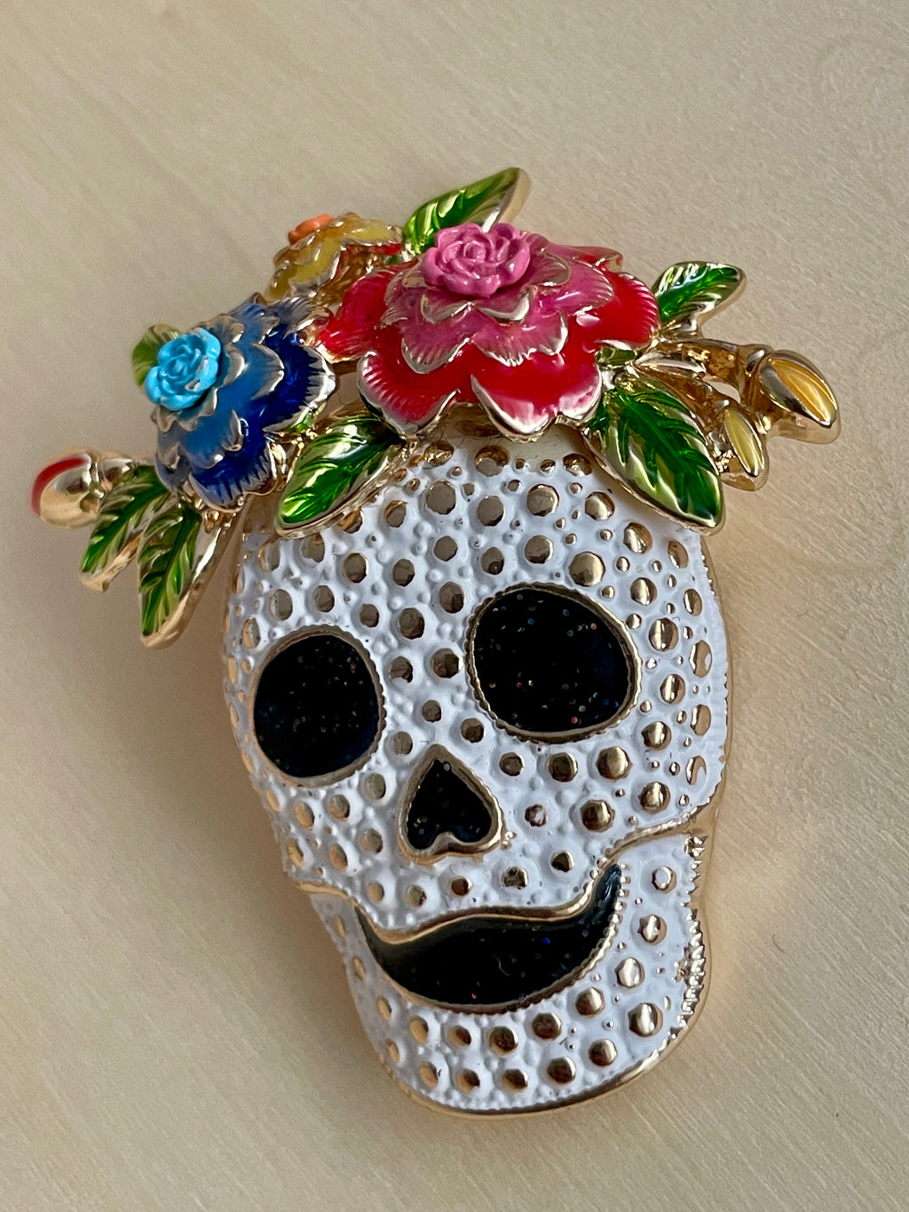 Sugar Skull Brooch
