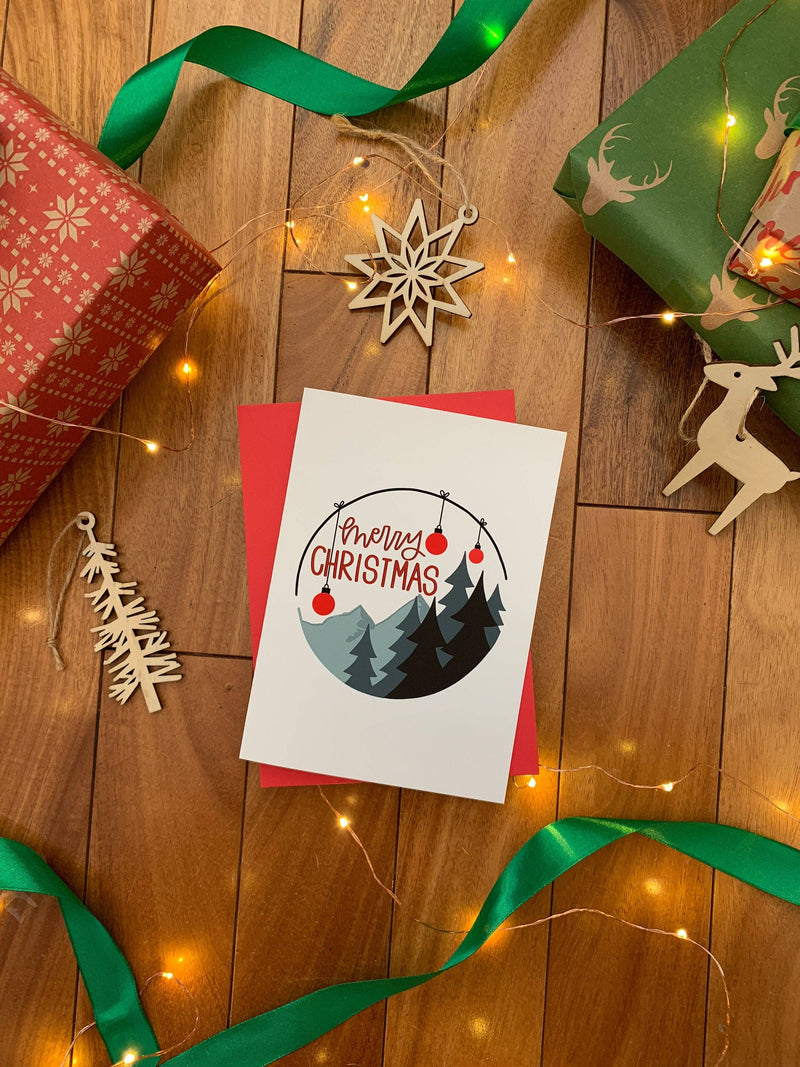 Vintage Inspired Nordic Merry Christmas Classic Holiday