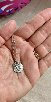 Silver Flatware Pendant Necklace