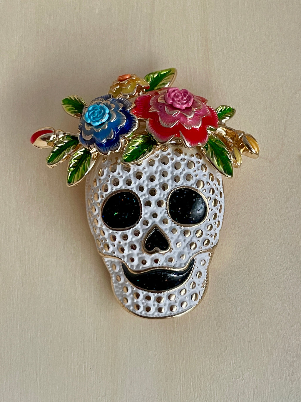 Sugar Skull Brooch