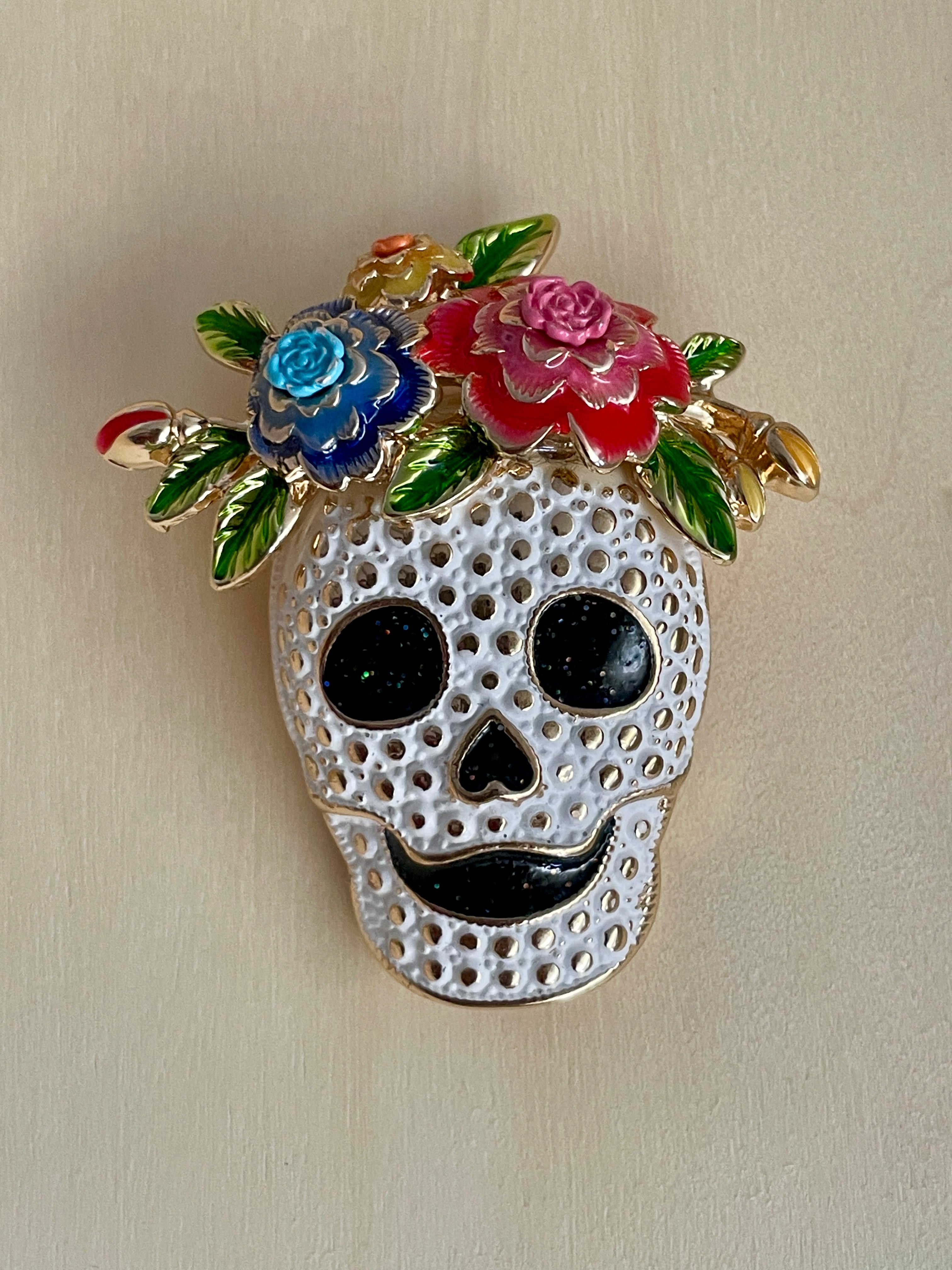 Sugar Skull Brooch