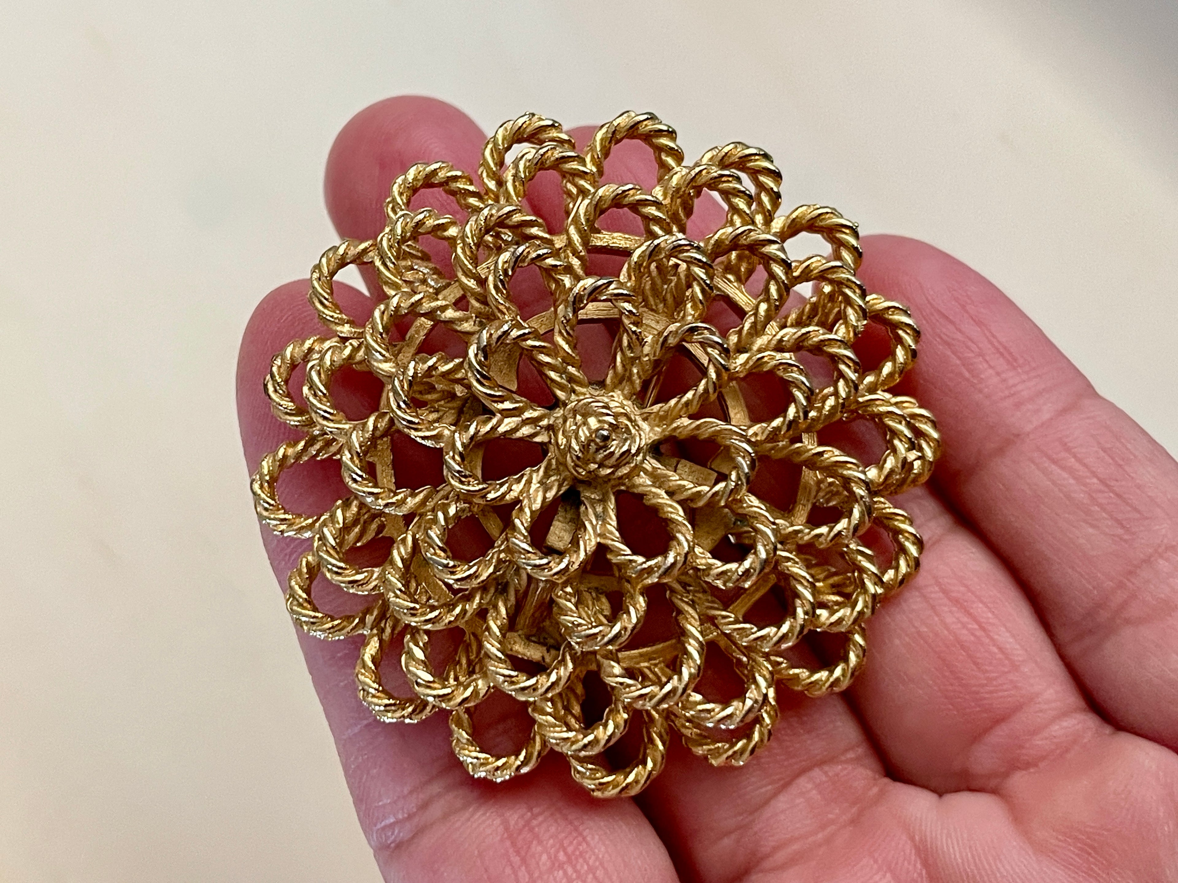 Goldtone Statement Brooch
