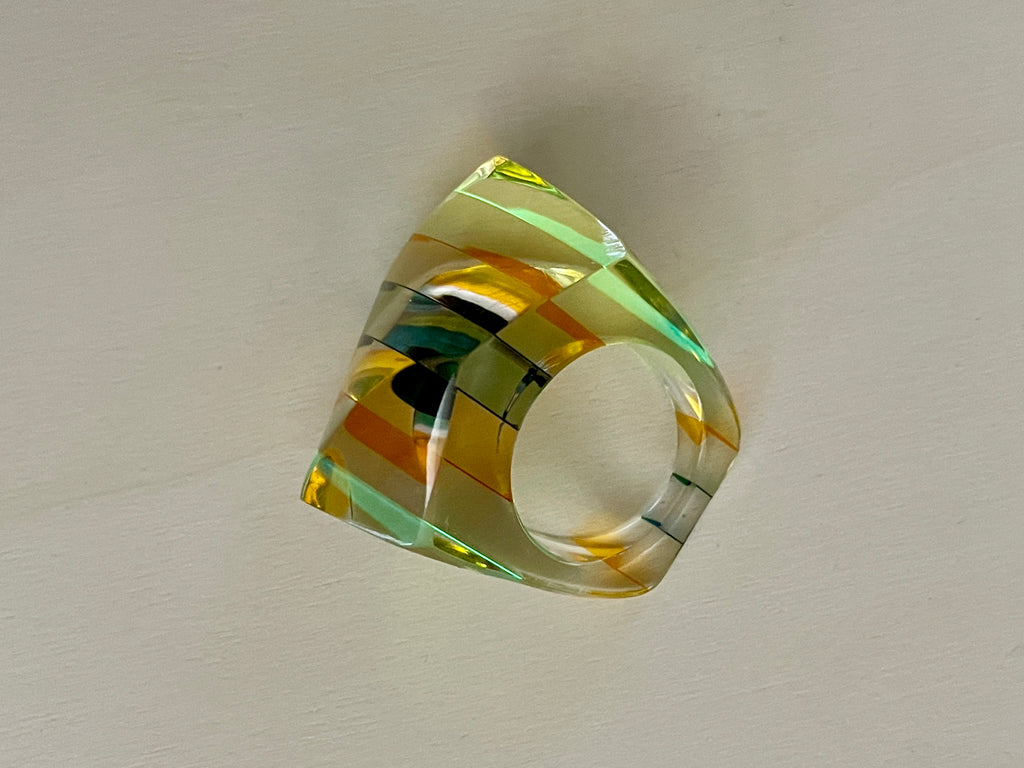 Funky Chunky Lucite Ring