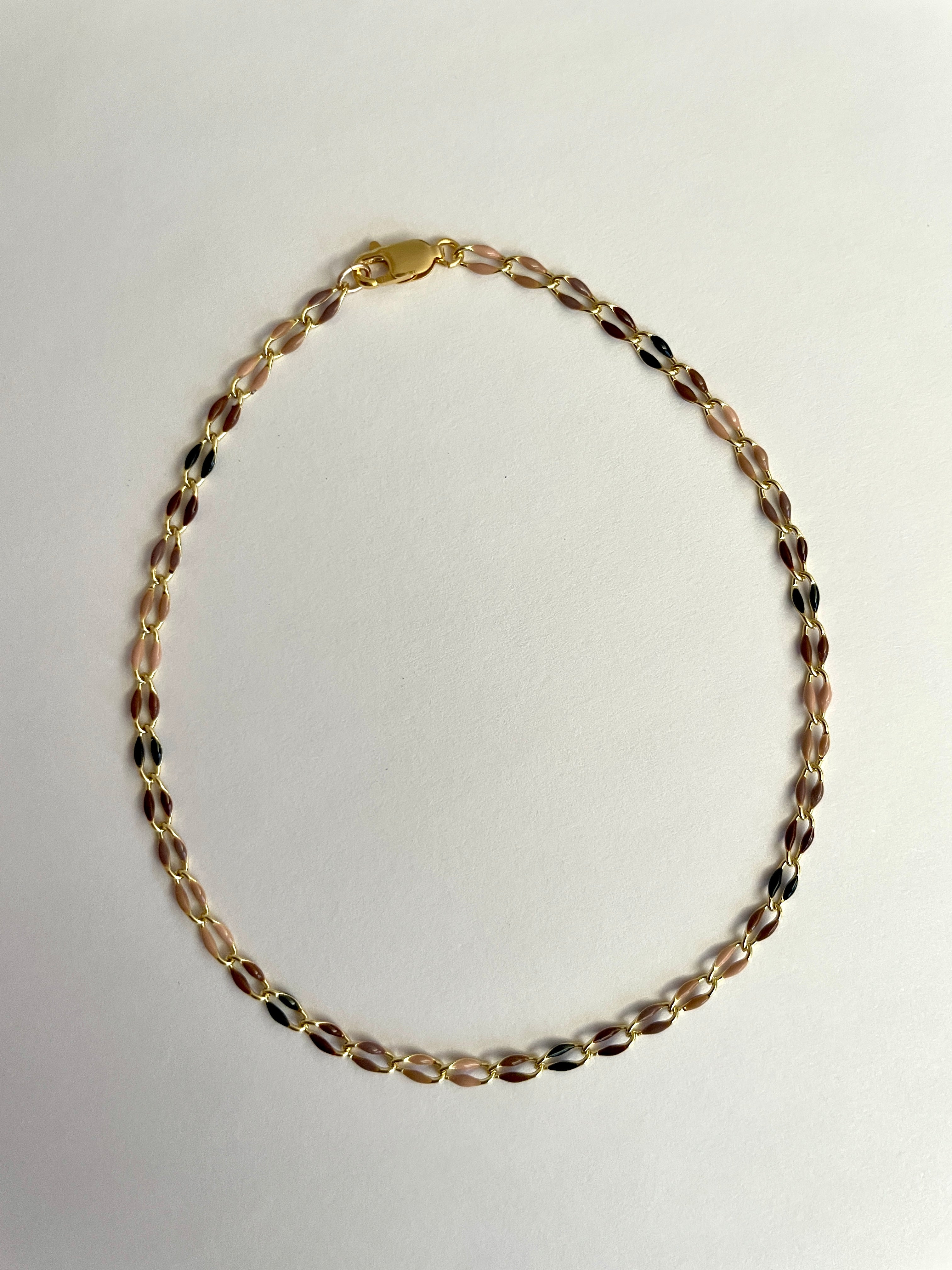 Enamel Gold Filled Anklet