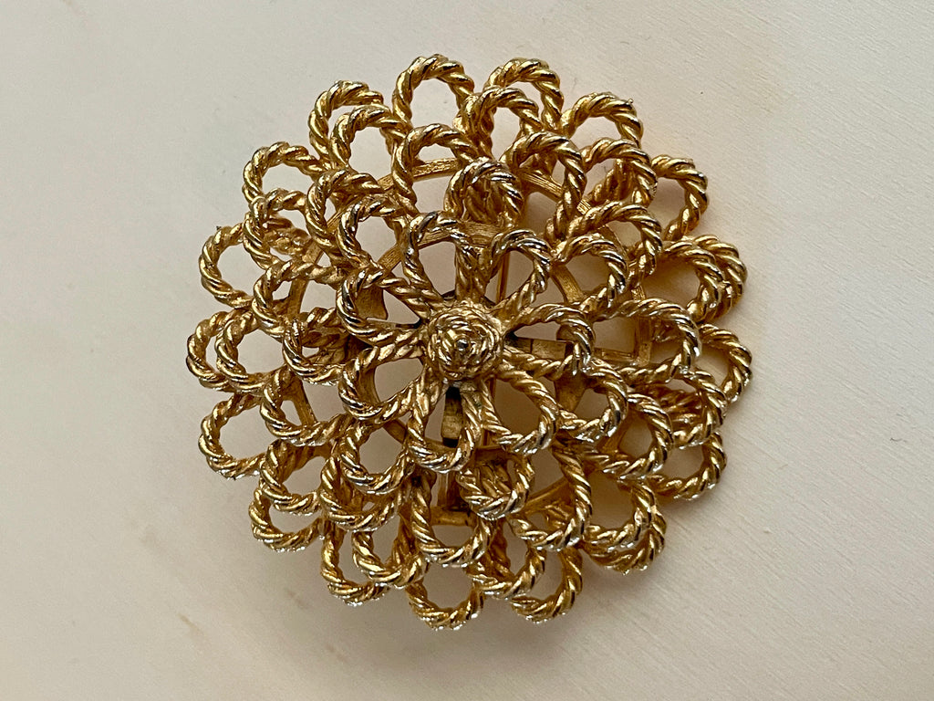 Goldtone Statement Brooch