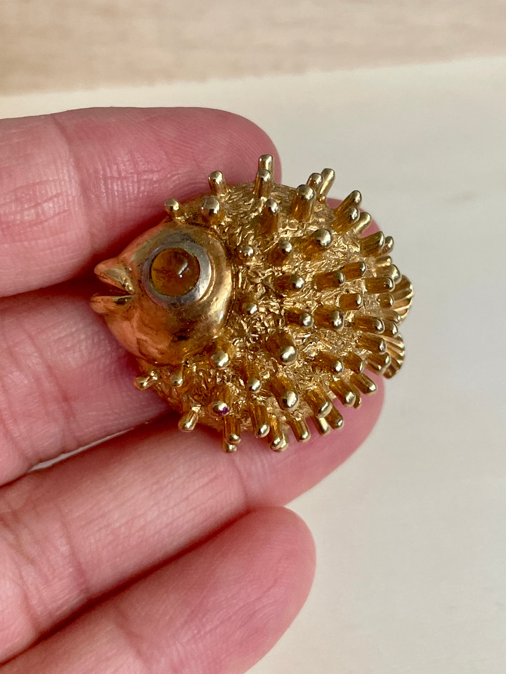 Blowfish Brooch