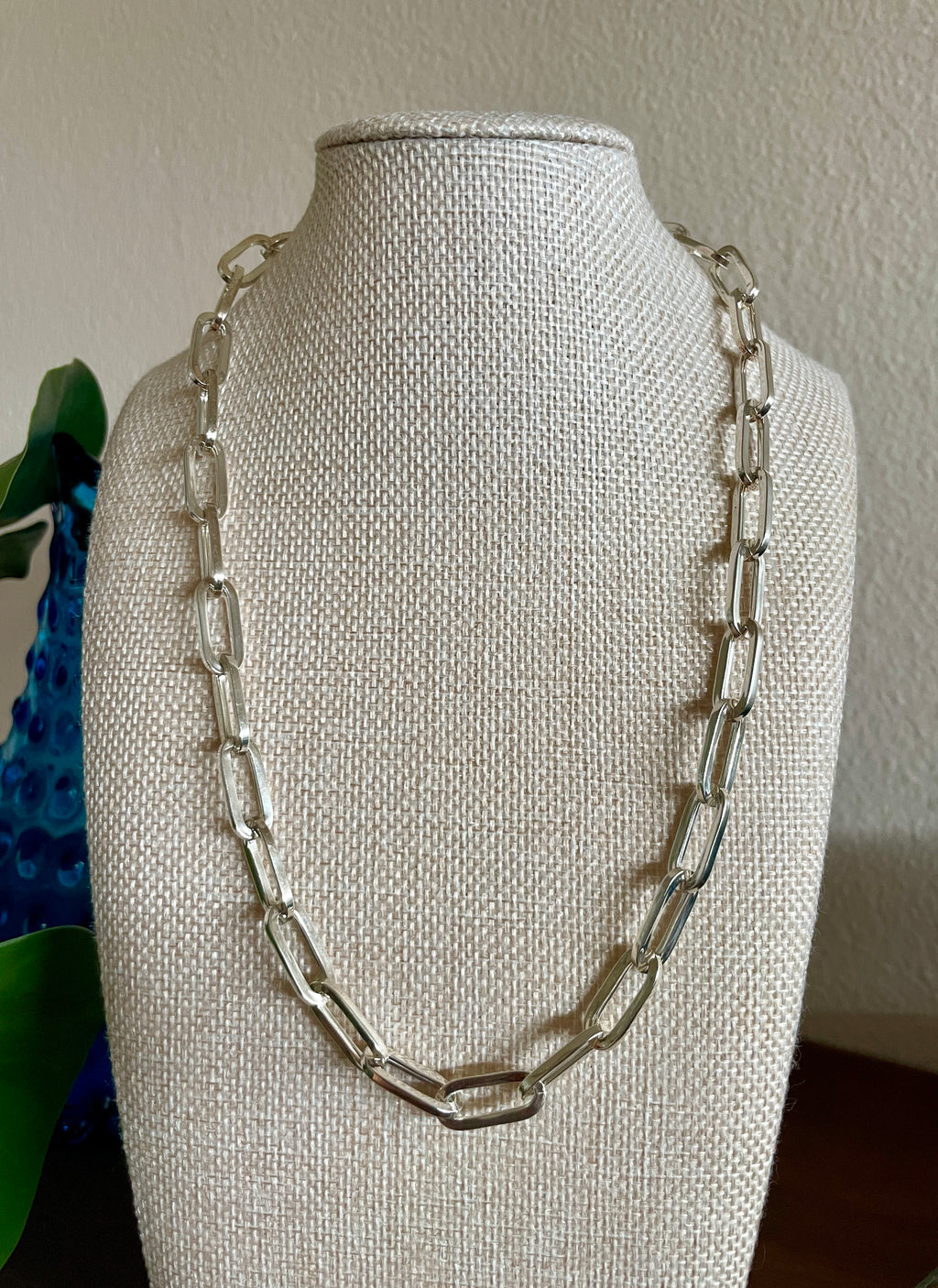 Italian Sterling Silver Chunky Paperclip Chain