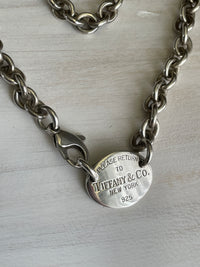Tiffany & Co. New York Vintage Tag Necklace