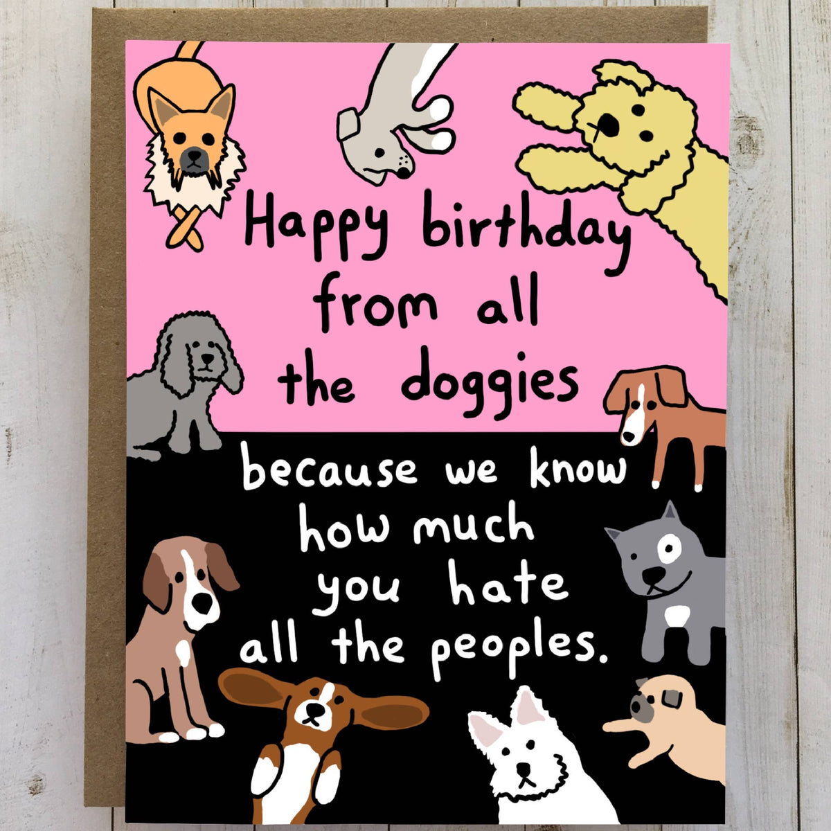 Happy Birthday From All The Doggies Card