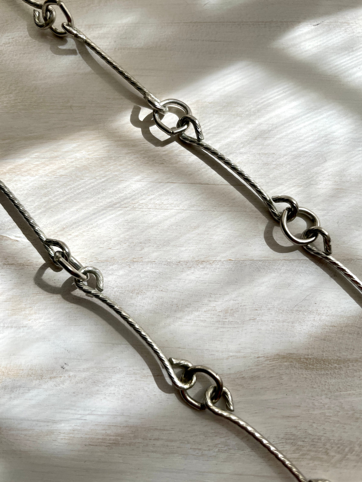 Vintage Rhodium Chain Necklace